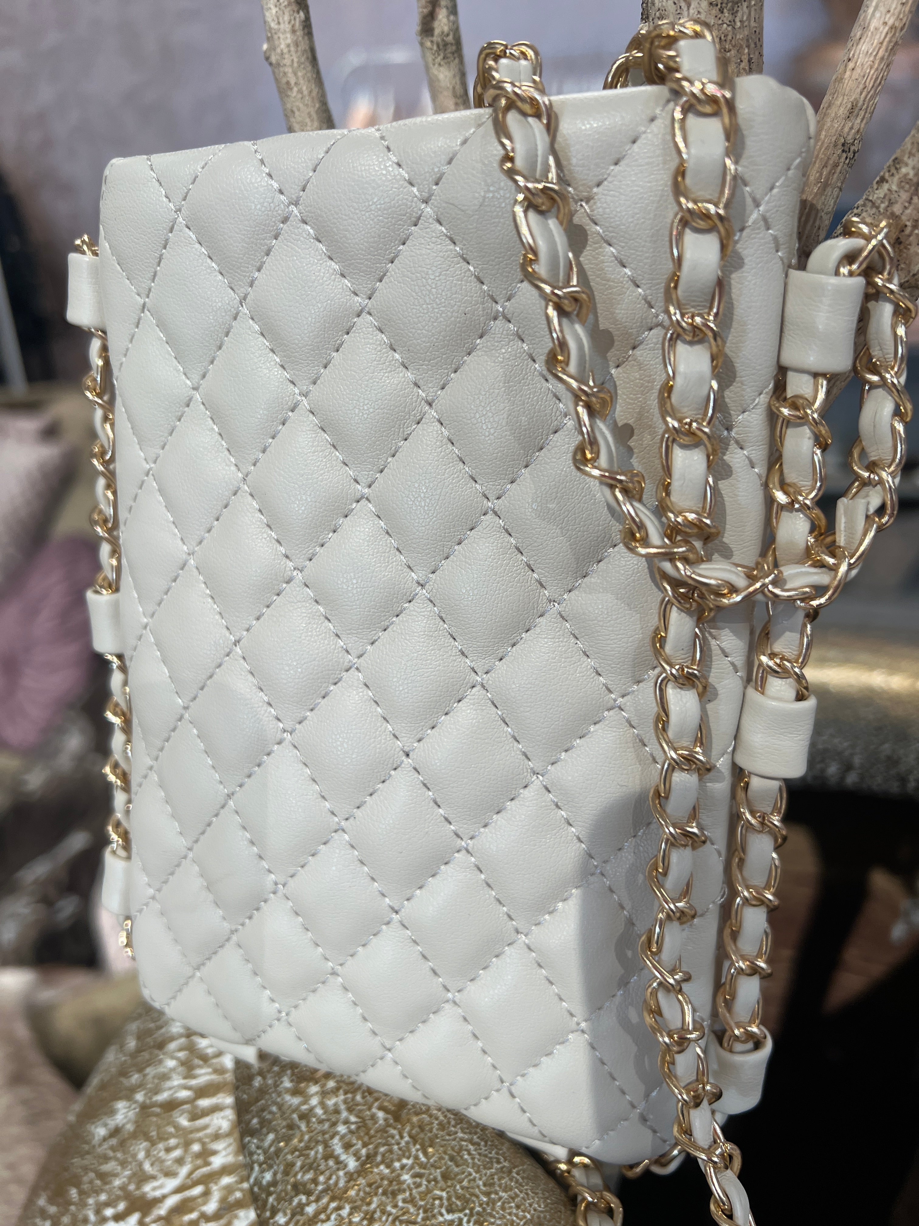 Caroline - Lille taske med guldkæde